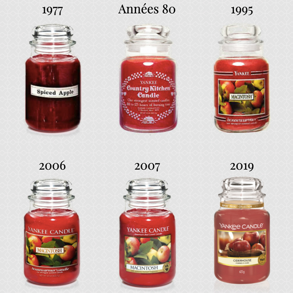 anciennes bougies yankee candle