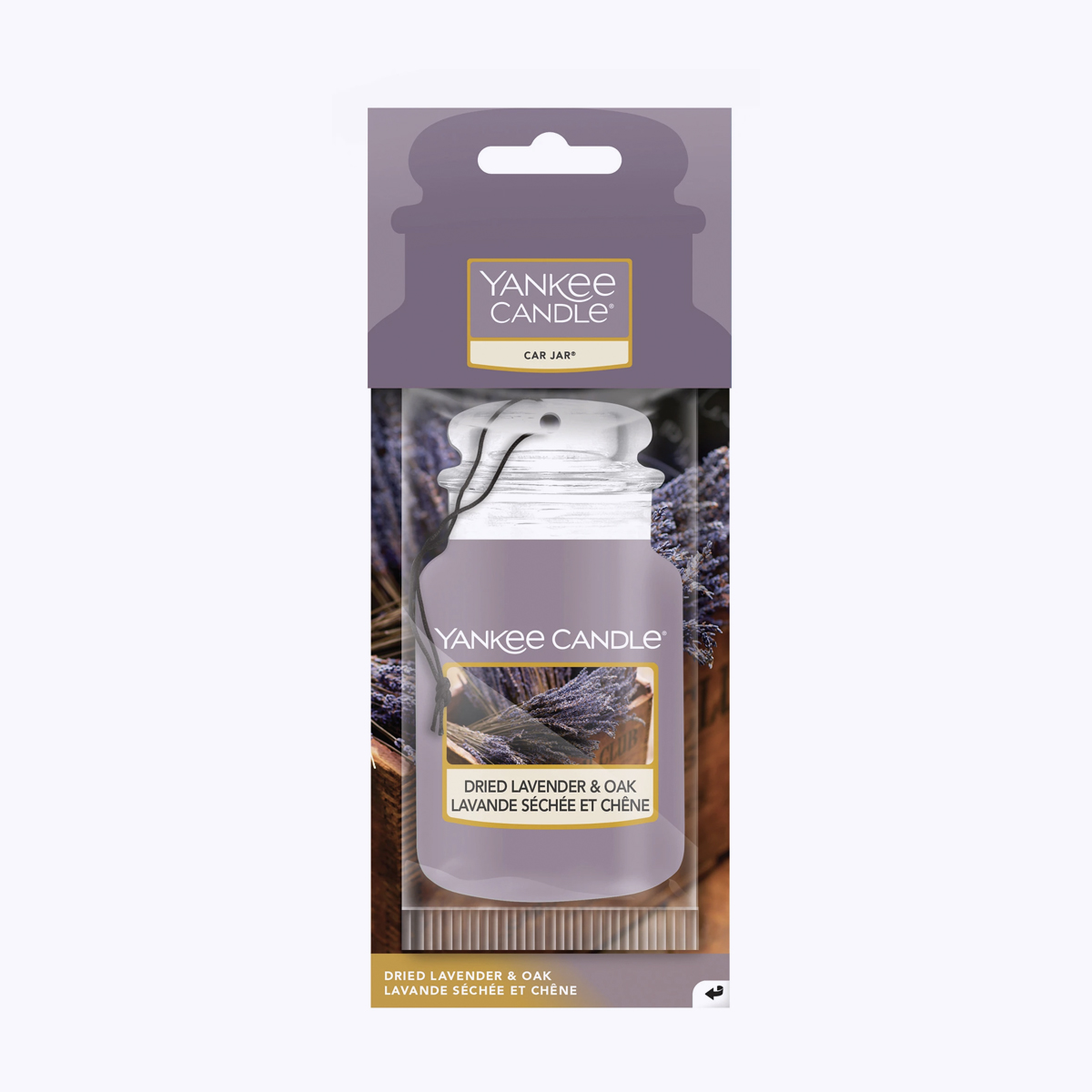 car jar voiture dried lavender and oak yankee candle